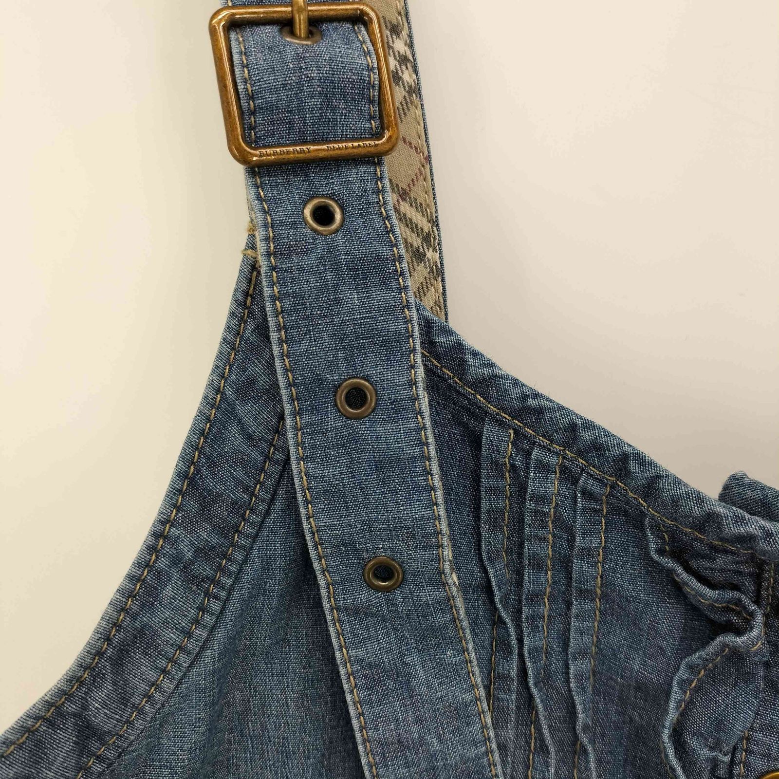 バーバリーブルーレーベル BURBERRY BLUE LABEL ロゴパッチ ホース刺繍