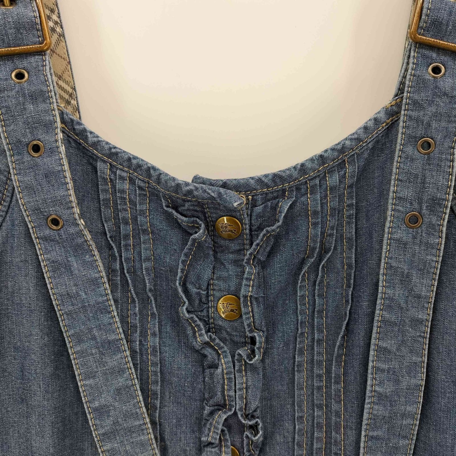 バーバリーブルーレーベル BURBERRY BLUE LABEL ロゴパッチ ホース刺繍