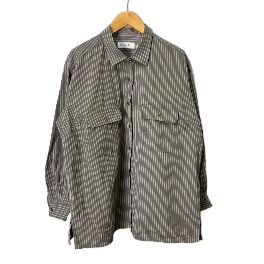 Dior ストライプ 長袖シャツ クリスチャンディオール Christian Dior ストライプシャツ 長袖