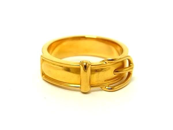 HERMES エルメス スカーフリング サンチュール ゴールド メタル