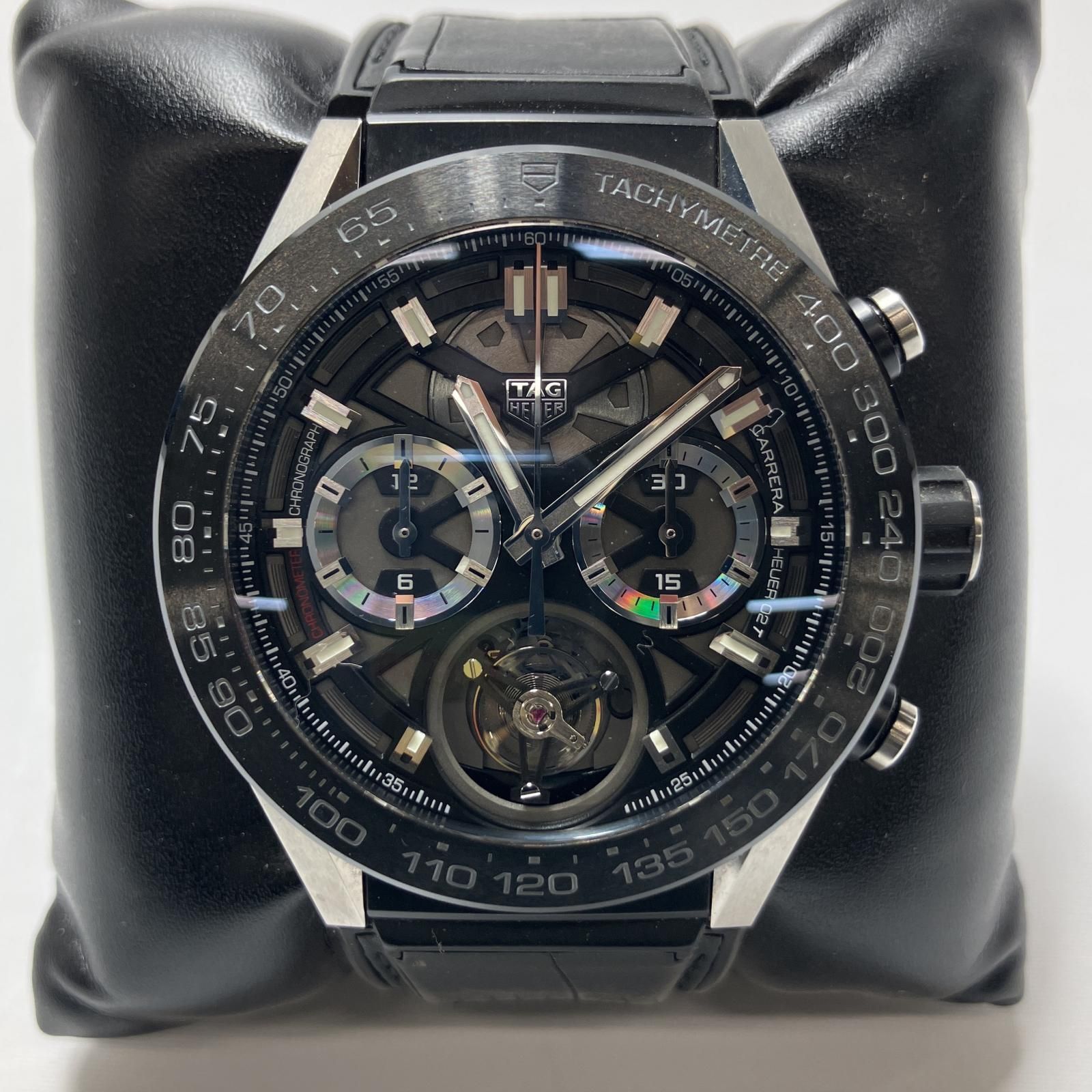 △△TAG HEUER タグホイヤー カレラ トゥールビヨン クロノグラフ 