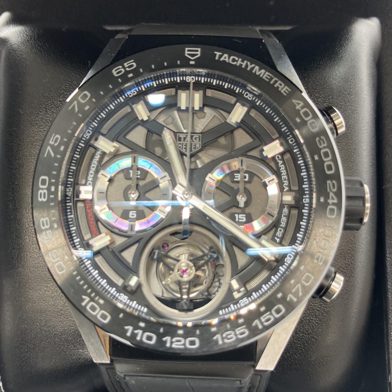 △△TAG HEUER タグホイヤー カレラ トゥールビヨン クロノグラフ 