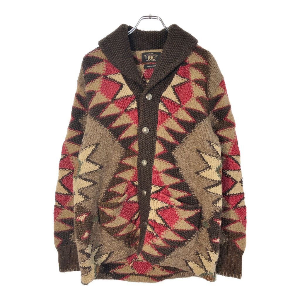 RRL ダブルアールエル ハンドニット ショールカラーカーディガン
