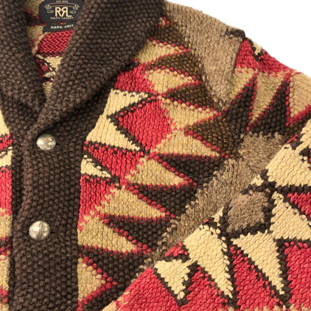 RRL ダブルアールエル ハンドニット ショールカラーカーディガン