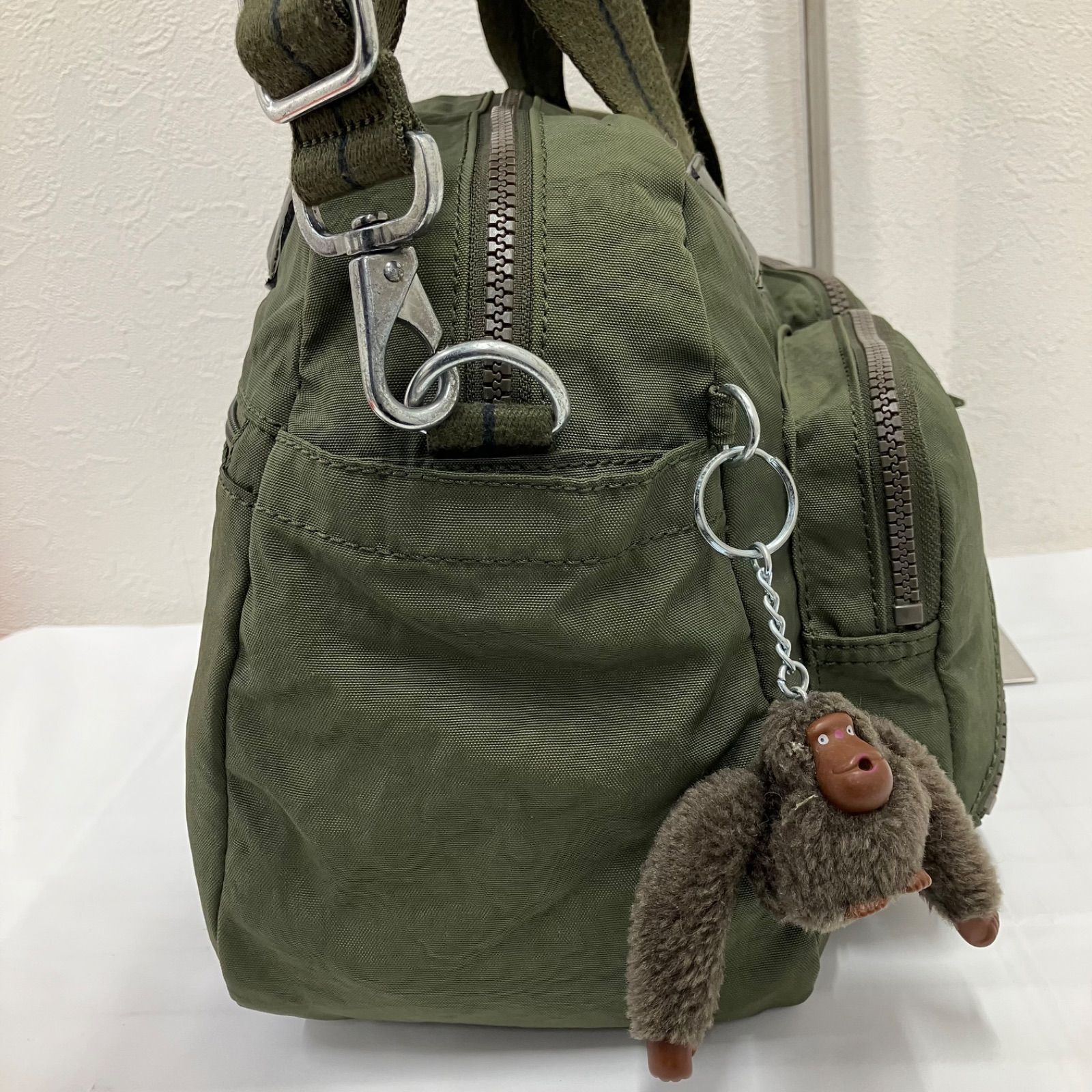 9223 Kipling キプリング ショルダーバッグ ハンドバッグ 2WAY カーキ 