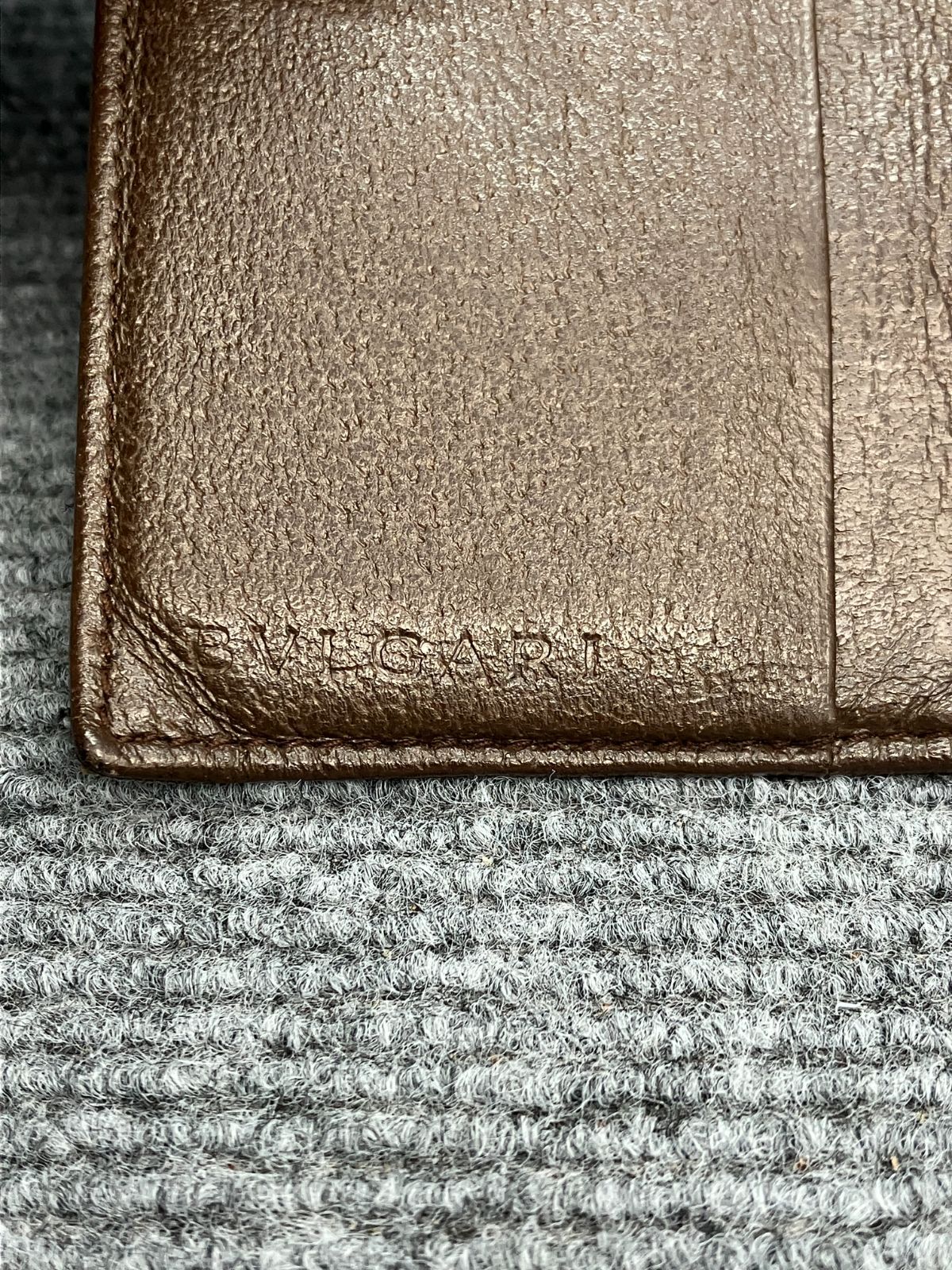 BVLGARI ブルガリ 二つ折り財布 ロゴマニア キャンバス×レザー 5029