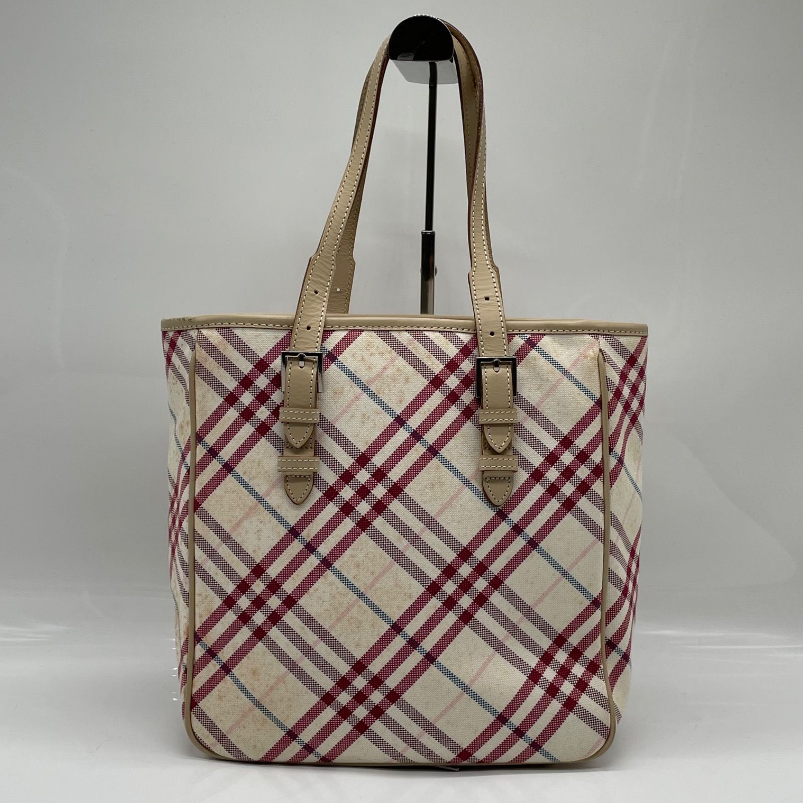 BN7636□BURBERRY BLUE LABEL バーバリー ノバチェック ハンドバッグ