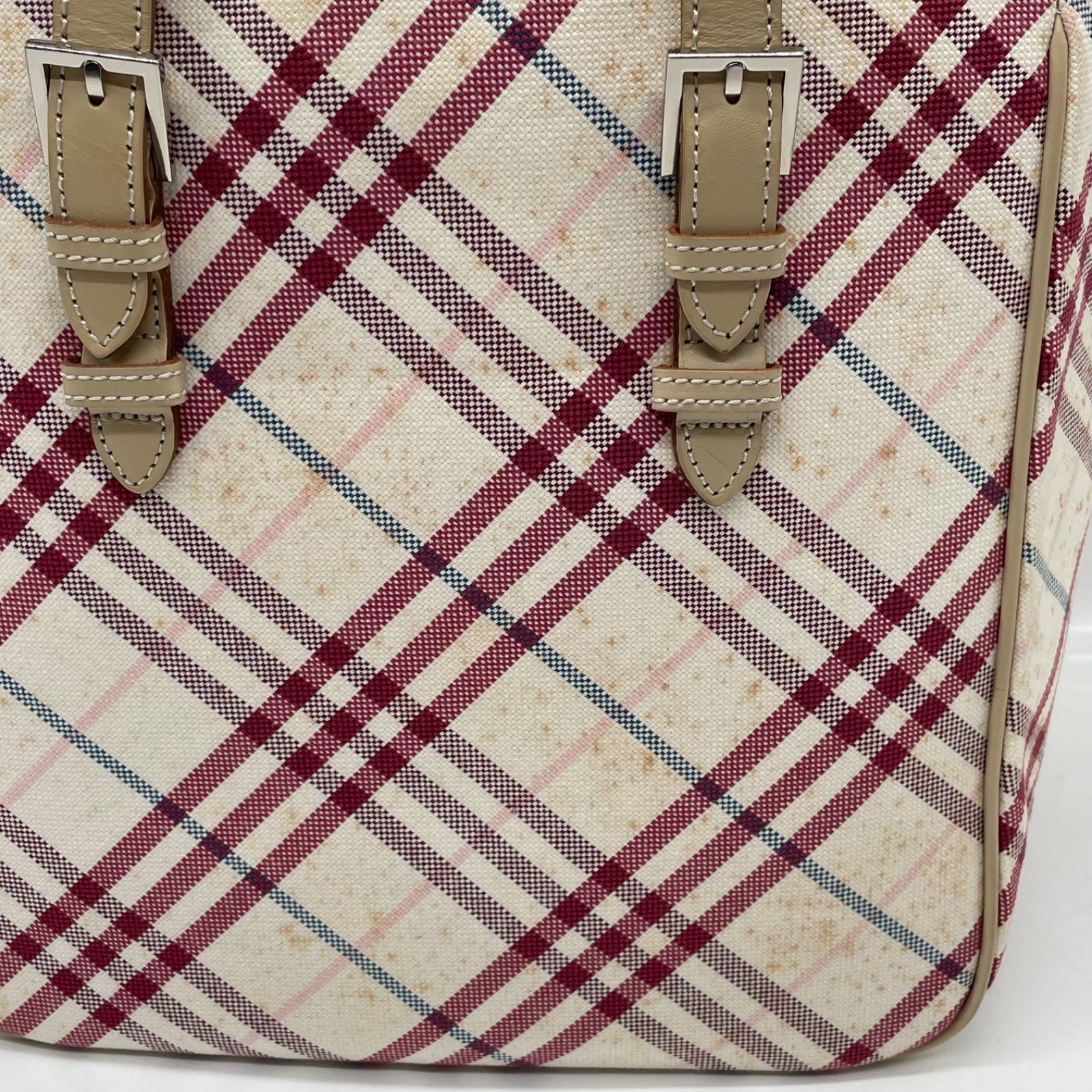 BN7636□BURBERRY BLUE LABEL バーバリー ノバチェック ハンドバッグ