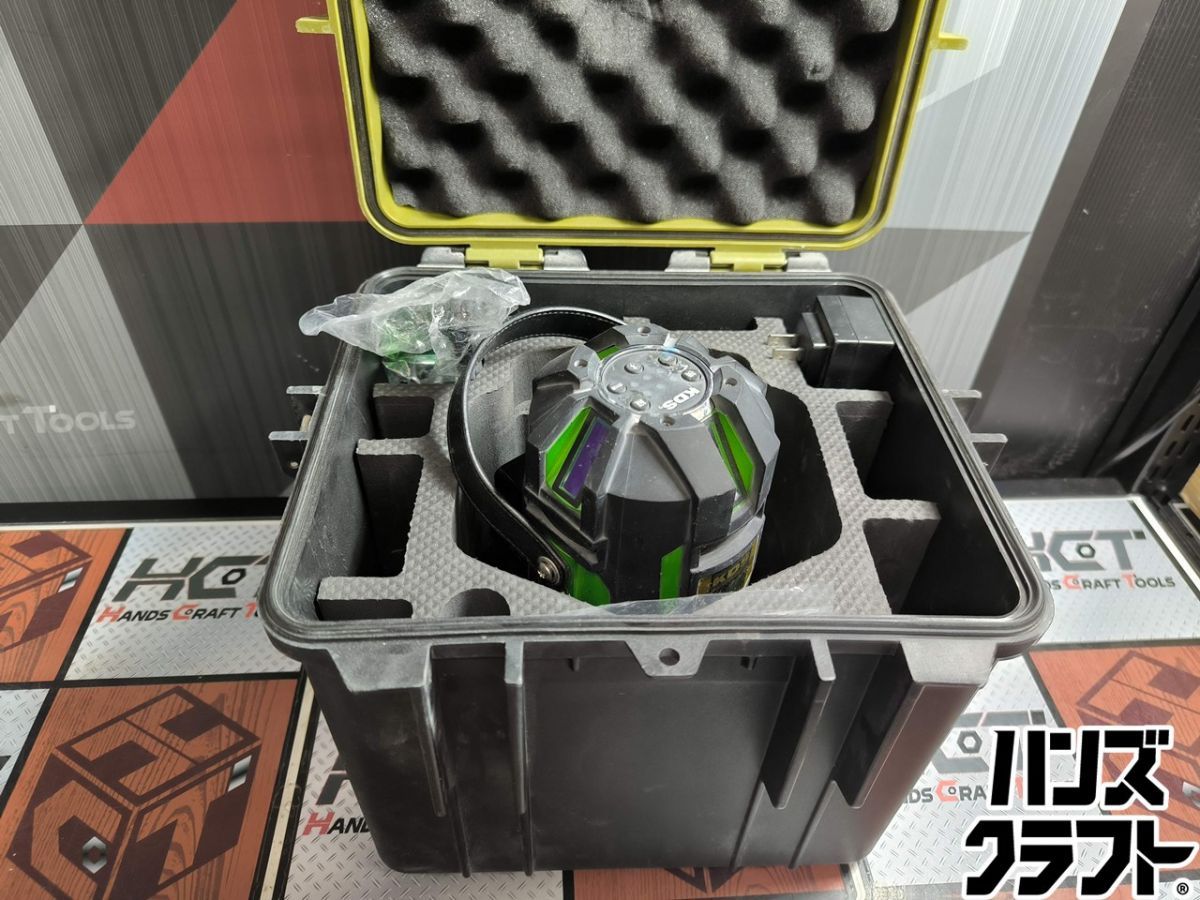 ▲ 通電 のみ ムラテックKDS DSL-93 RG 電子整準高輝度レーザー墨出器 バッテリ 充電器 ハンズ