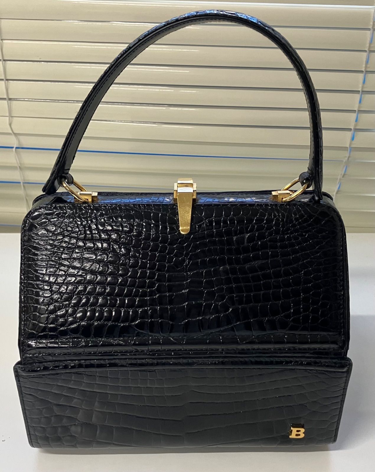 T987 BALLY バリー クロコダイル レザー 本革 ハンドバッグ - メルカリ