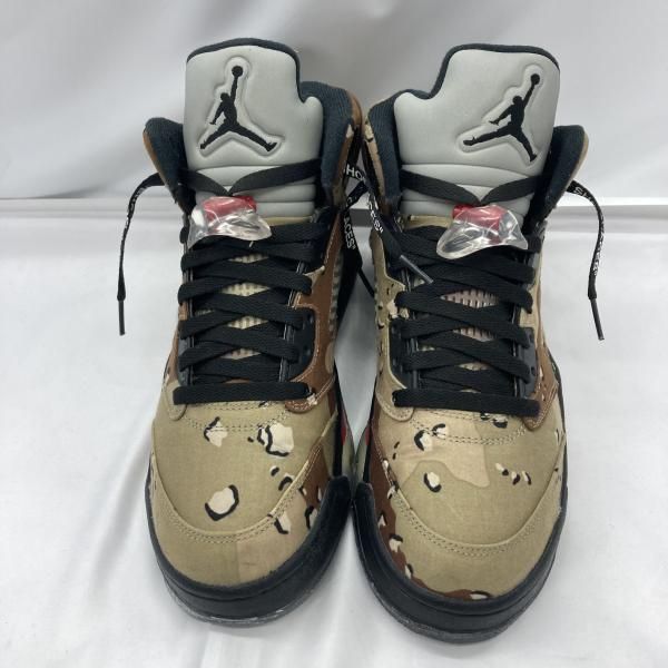 中古】SUPREME×NIKE AIR JORDAN 5 Retro Desert Camo サイズ26.5cm