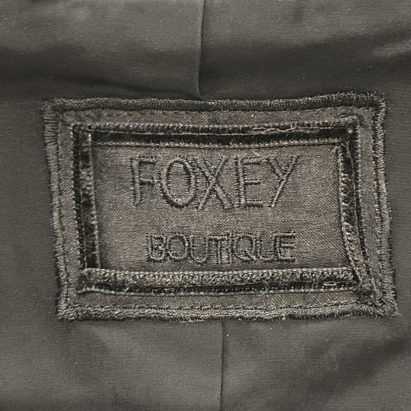 ◇ フォクシー Foxey ツイードジャケット ショート丈 長袖 ジュエル
