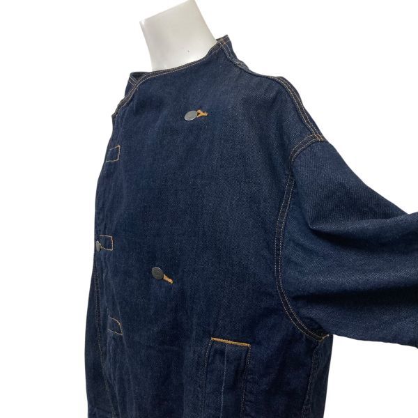 ◇ ズッカ zucca インディゴ染 デニムジャケット 長袖 アシンメトリー