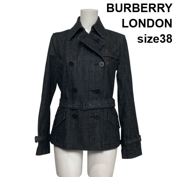 ◇ バーバリーロンドン BURBERRY デニムショートトレンチコート デニム