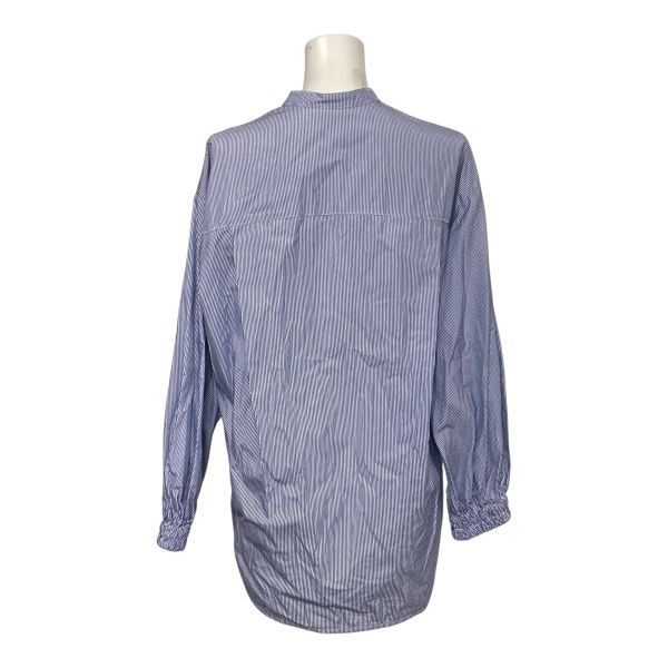 ◇ ビアズリー BEARDSLEY ストライプシャツ ブラウス 長袖 バンド