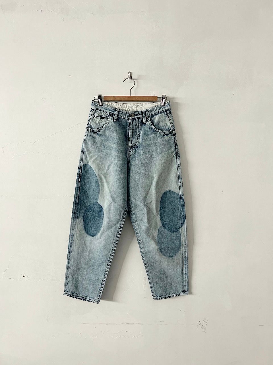 未使用】mina perhonen always デニムパンツ サイズ34 コットン リネン