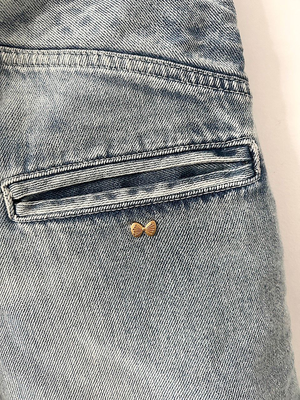 未使用】mina perhonen always デニムパンツ サイズ34 コットン リネン