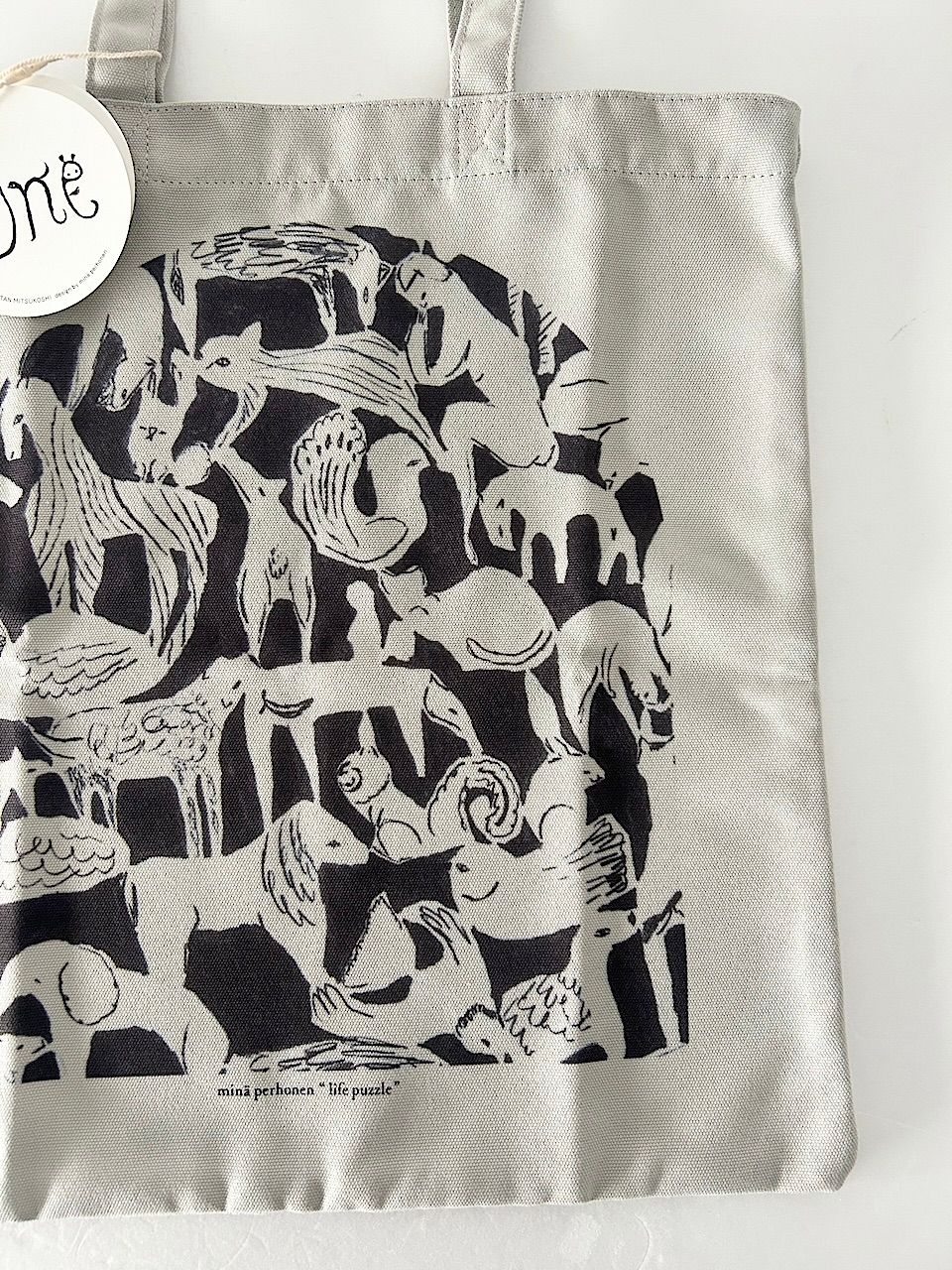 未使用】mina perhonen life puzzle 伊勢丹限定 トートバッグ - メルカリ