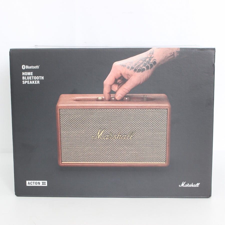 新品未開封】Marshall Acton III ブラウン ワイヤレススピーカー