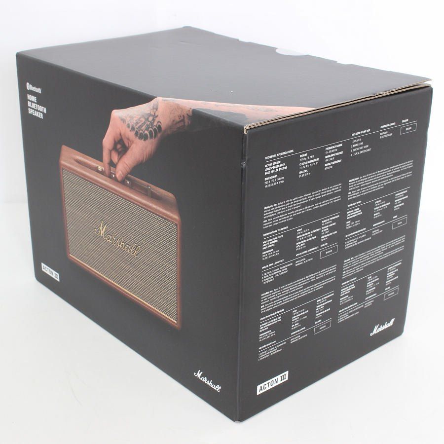 新品未使用未開封　Marshall Acton III ワイヤレススピーカー 新品未開封】Marshall Acton III ブラウン ワイヤレススピーカー