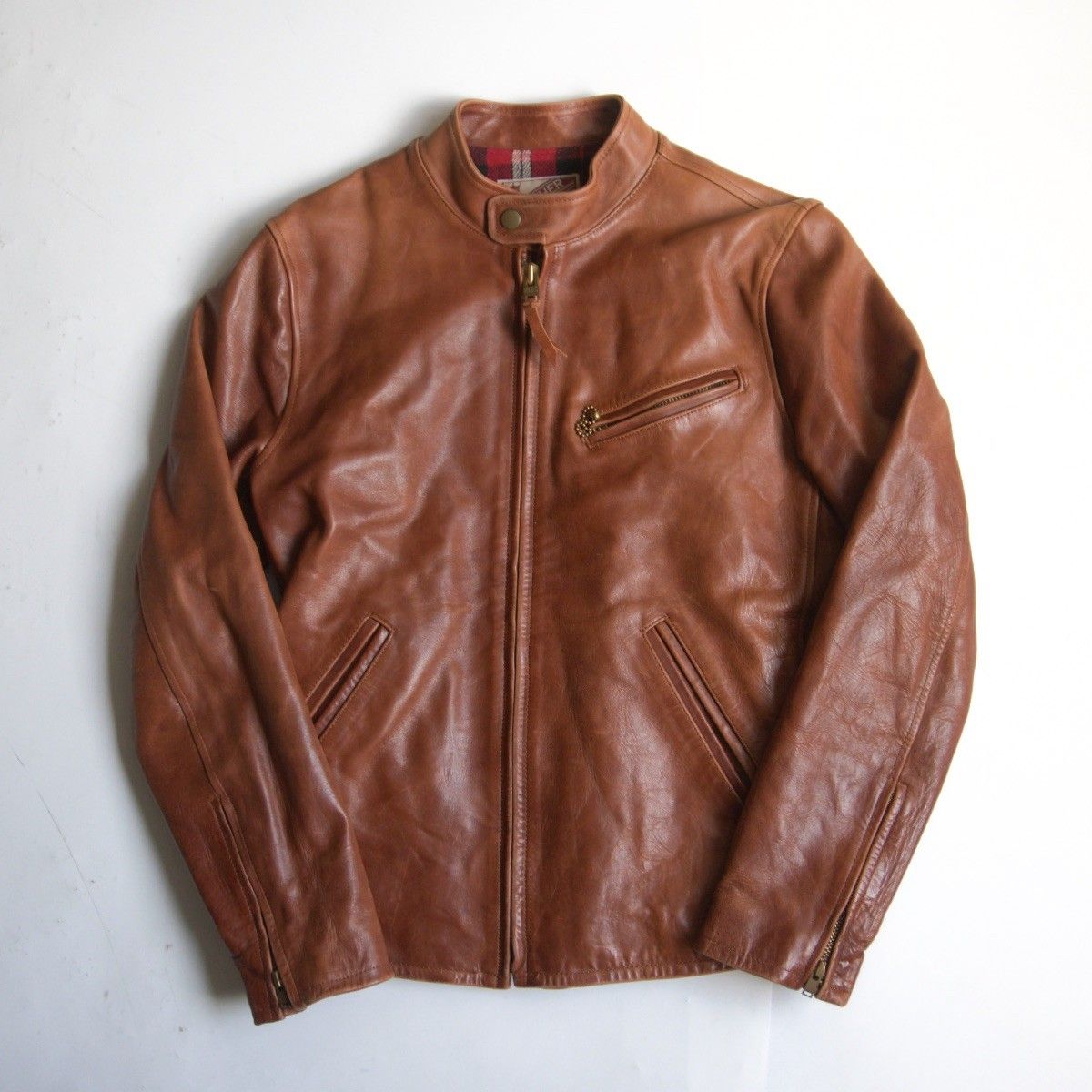 雰囲気抜群】Y'2 LEATHER【ホースハイド シングル ライダース
