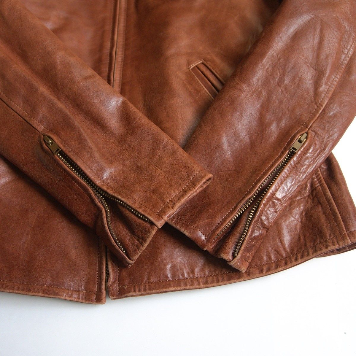 雰囲気抜群】Y'2 LEATHER【ホースハイド シングル ライダース