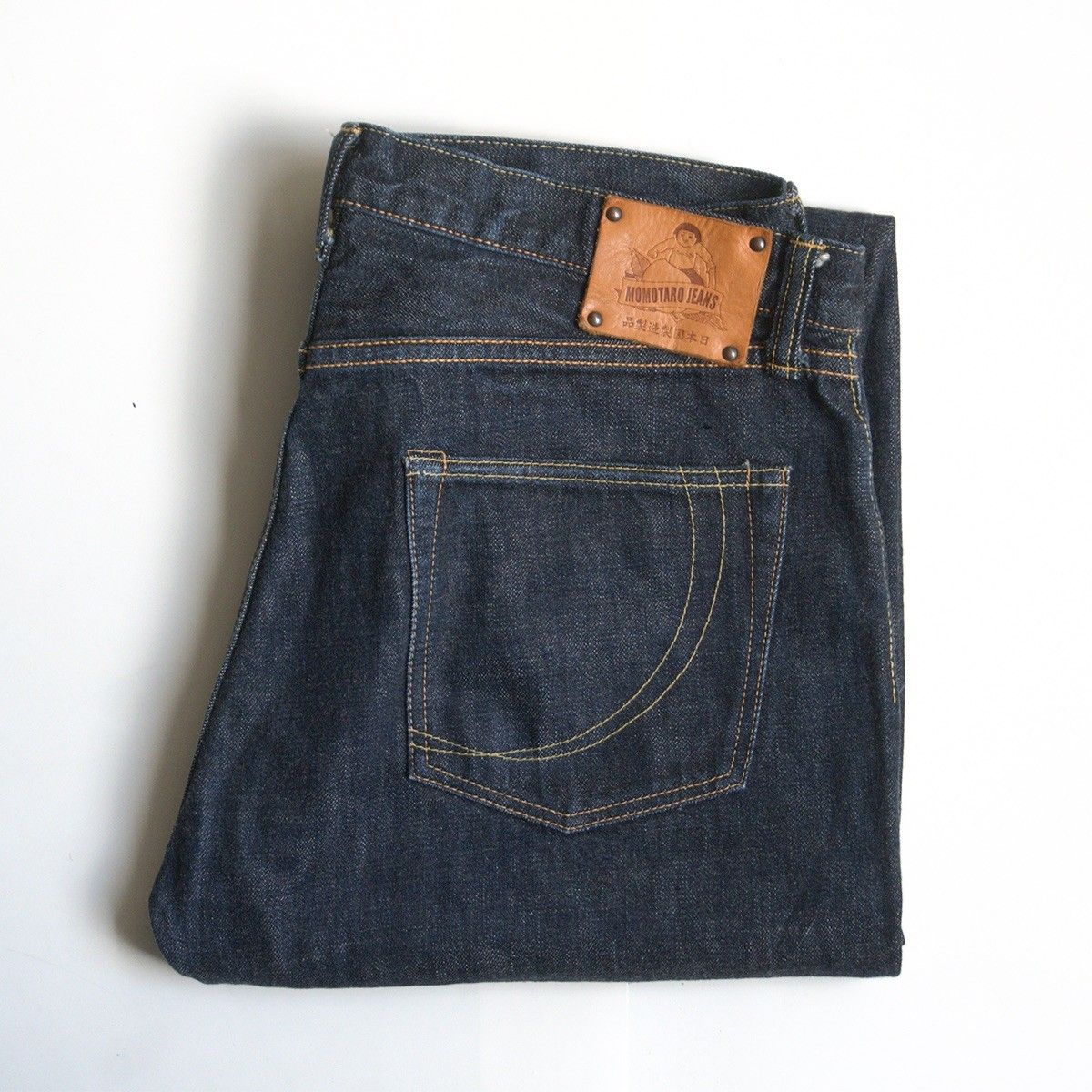 美品】 桃太郎ジーンズ【G019-MB/銅丹特濃クラシックストレート ボタン