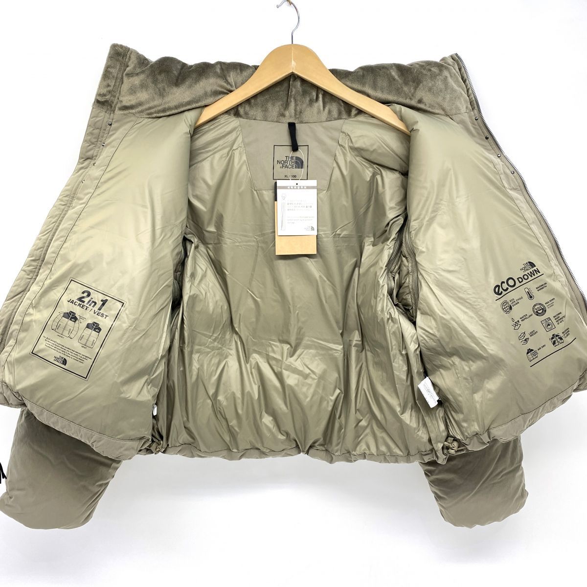 未使用】THE NORTH FACE WL ビンテージ ヌプシデタッチャブルダウン