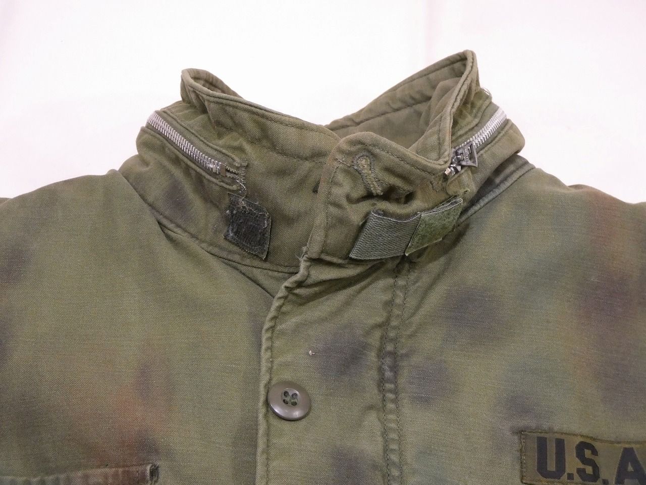 スペシャル 70s ビンテージ US ARMY ハンドペイント カモ M-65