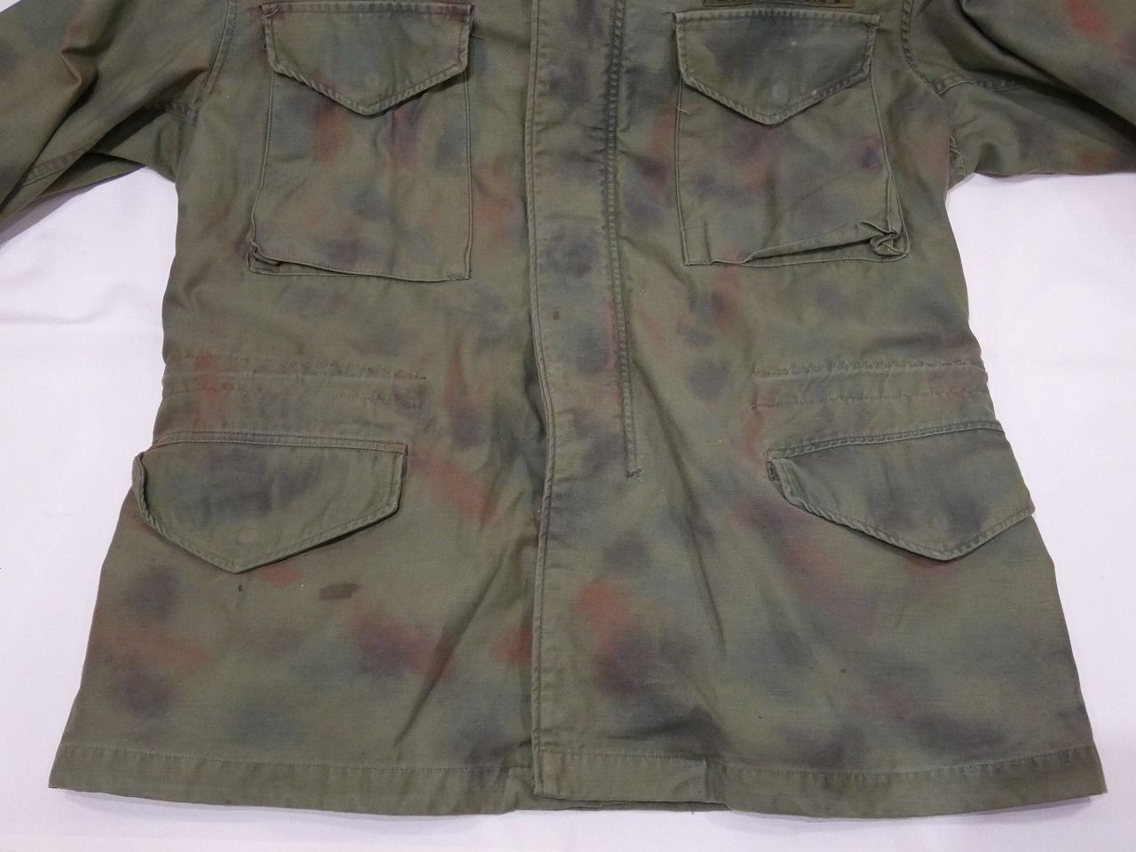 スペシャル 70s ビンテージ US ARMY ハンドペイント カモ M-65