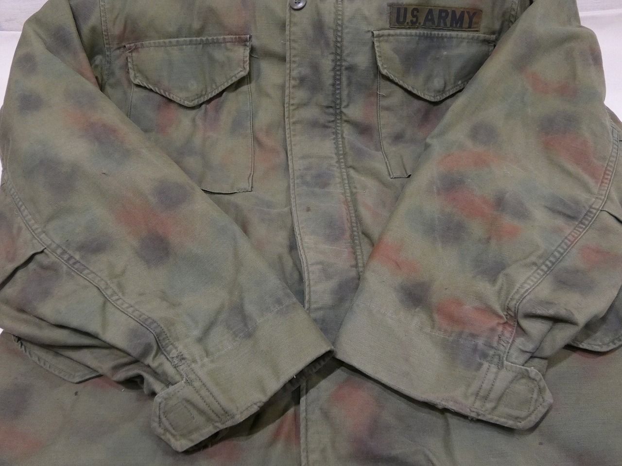 スペシャル 70s ビンテージ US ARMY ハンドペイント カモ M-65