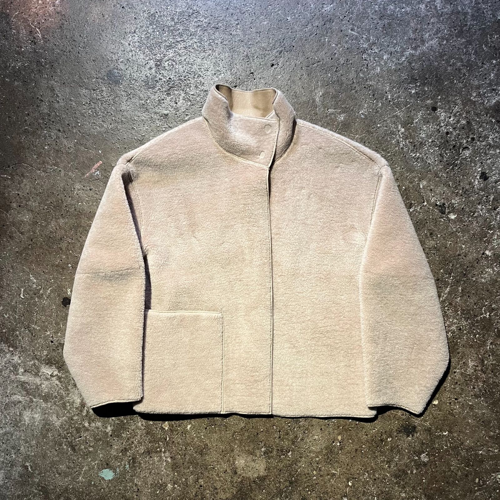 TODAYFUL 25aw Standcollar Boa Jacket 36 ベージュ トゥデイフル