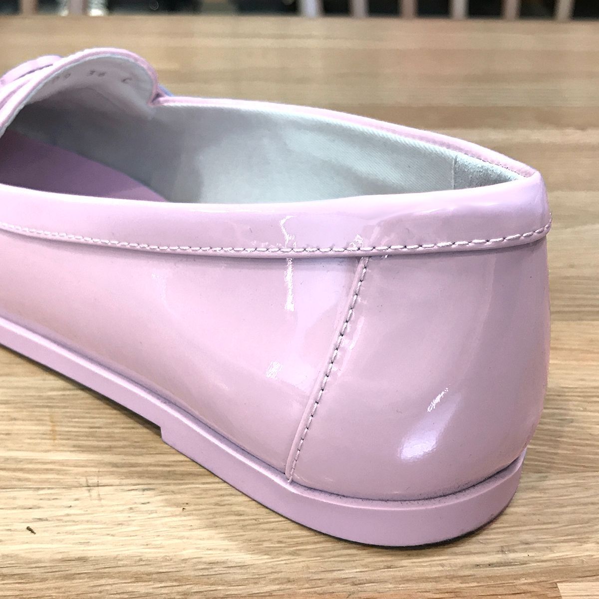 超美品 シャネル ココマーク モカシン ローファー パテントレザー