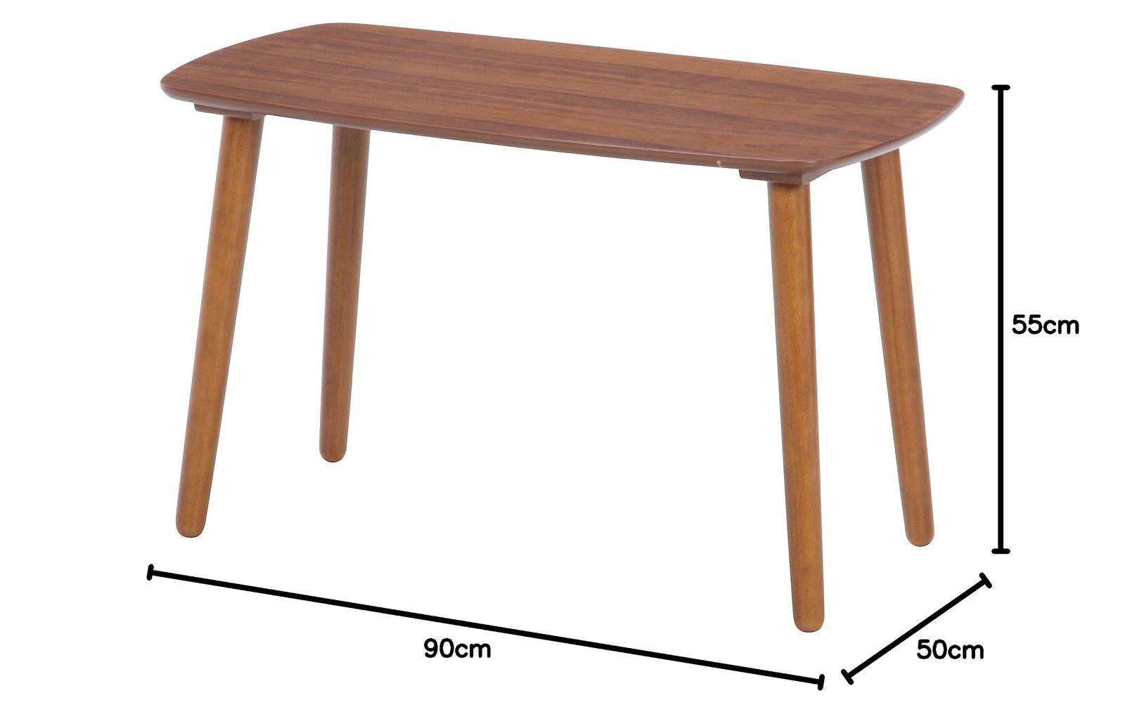  幅90×奥行50×高さ55 cm センターテーブル ダークブラウン ローテーブル リビングテーブル 木製 完成品 不二貿易 96118 その他 文房具 事務用品