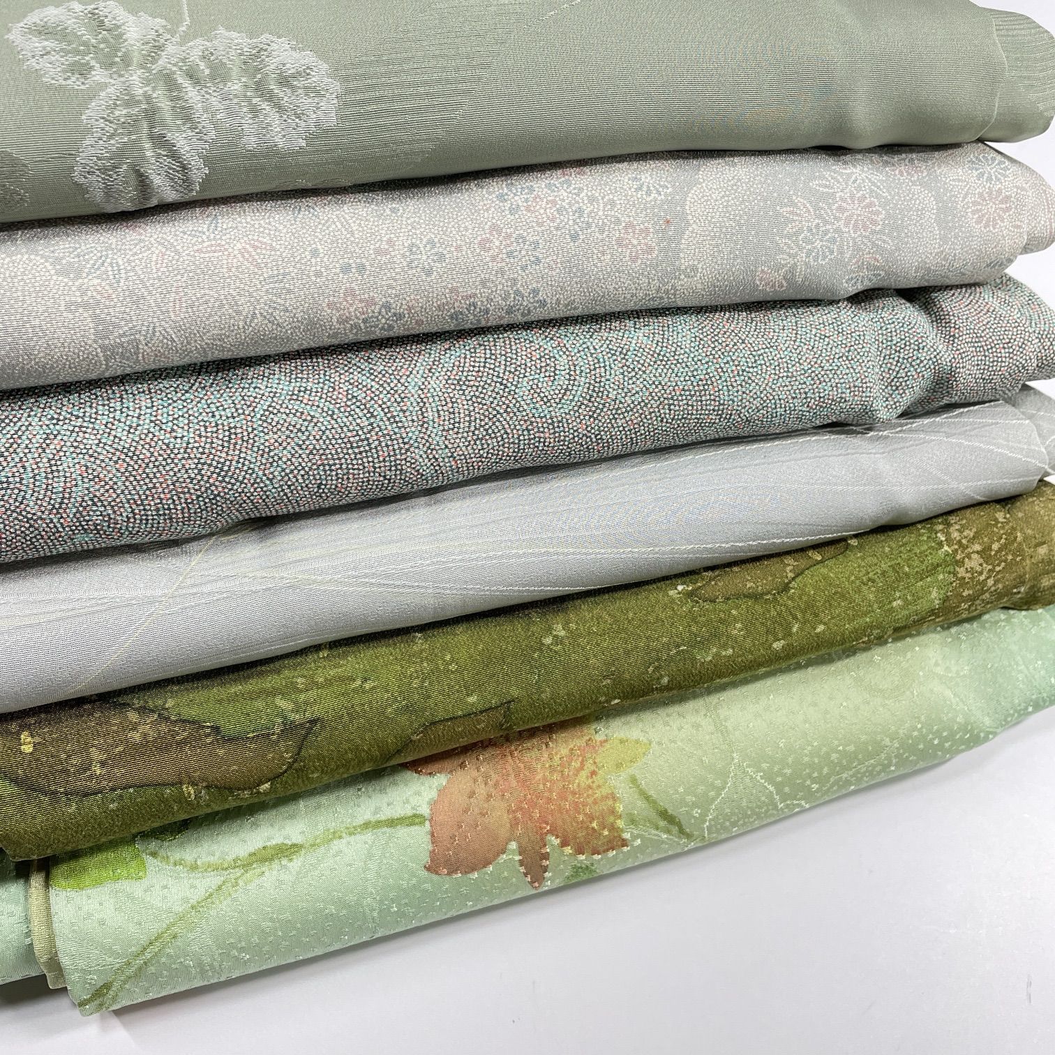 小紋 6枚 正絹 着物まとめ売り 同梱購入歓迎 リメイク用 着付け練習用