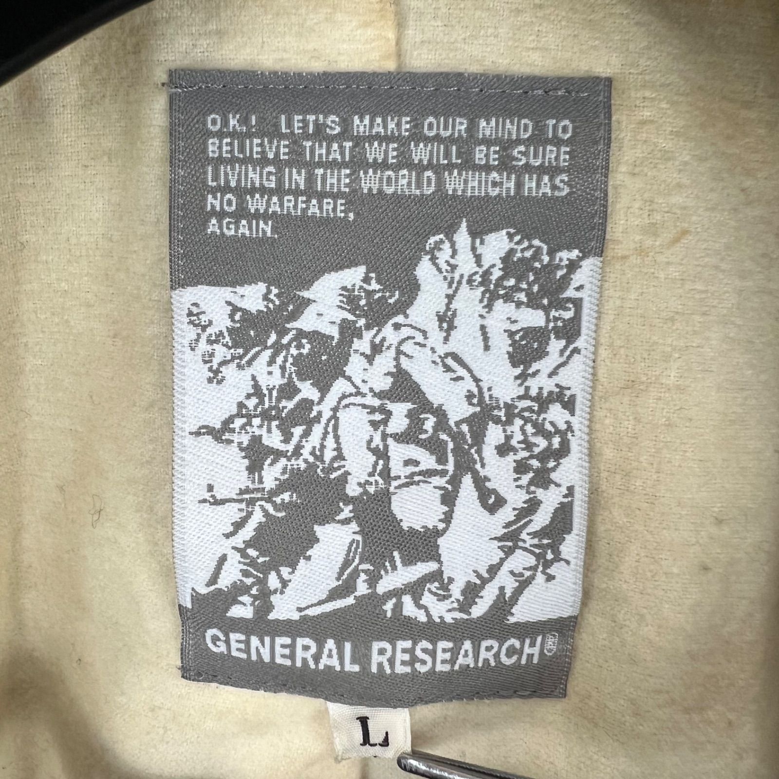 GENERAL RESEARCH 2000s y2k archive nylon coach jacket 642 L
