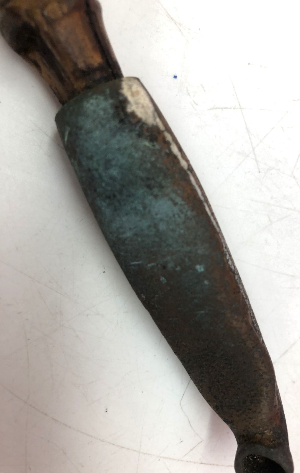 現状品 レトロ キセル 竹製 銅製 彫刻 大型キセル 喫煙具 喧嘩煙管 阿