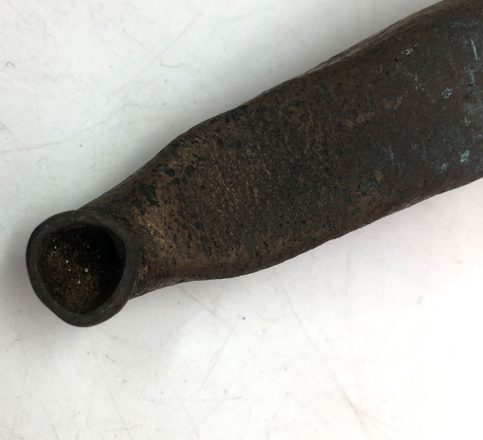 現状品 レトロ キセル 竹製 銅製 彫刻 大型キセル 喫煙具 喧嘩煙管 阿