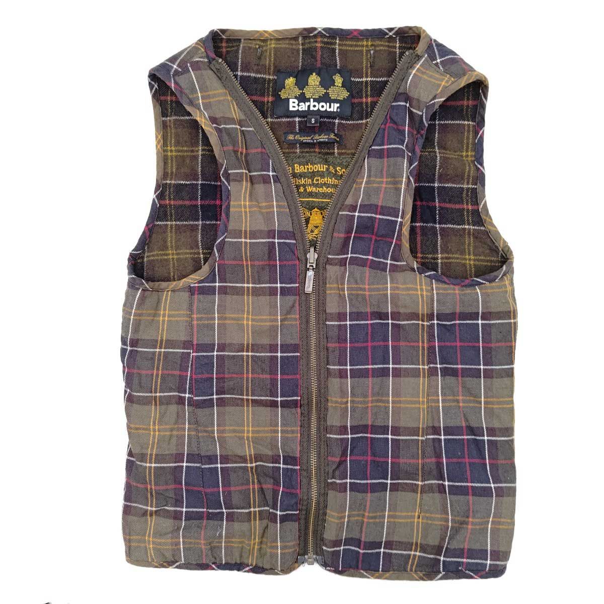 バブアー チェック ベスト S メンズ Barbour - メルカリ