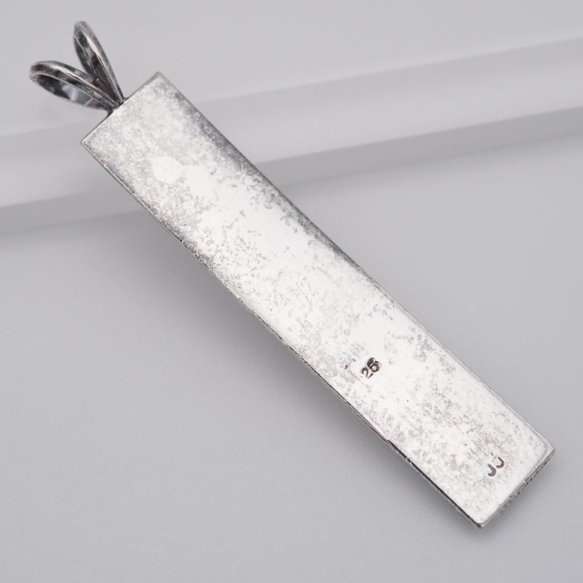 L285 ヴィンテージ 925刻印 ペンダント トップ デザイン バータグ