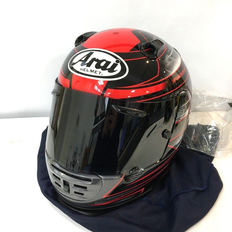 Arai アライ RAPIDE-IR フルフェイスヘルメット 除菌消臭済 Lサイズ 赤 