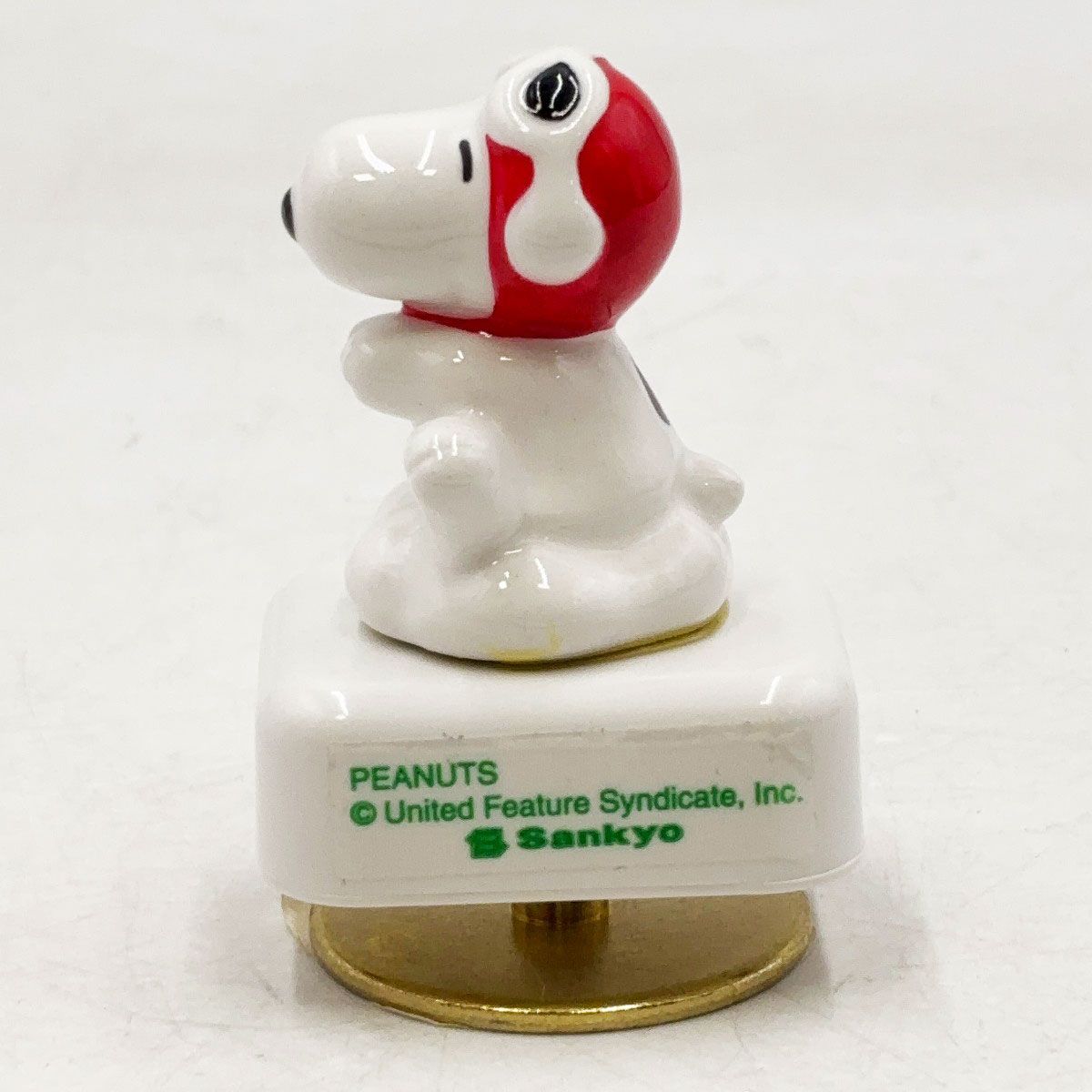 未使用】三協商事 フライングエース ミニオルゴール 陶器 「デキシー