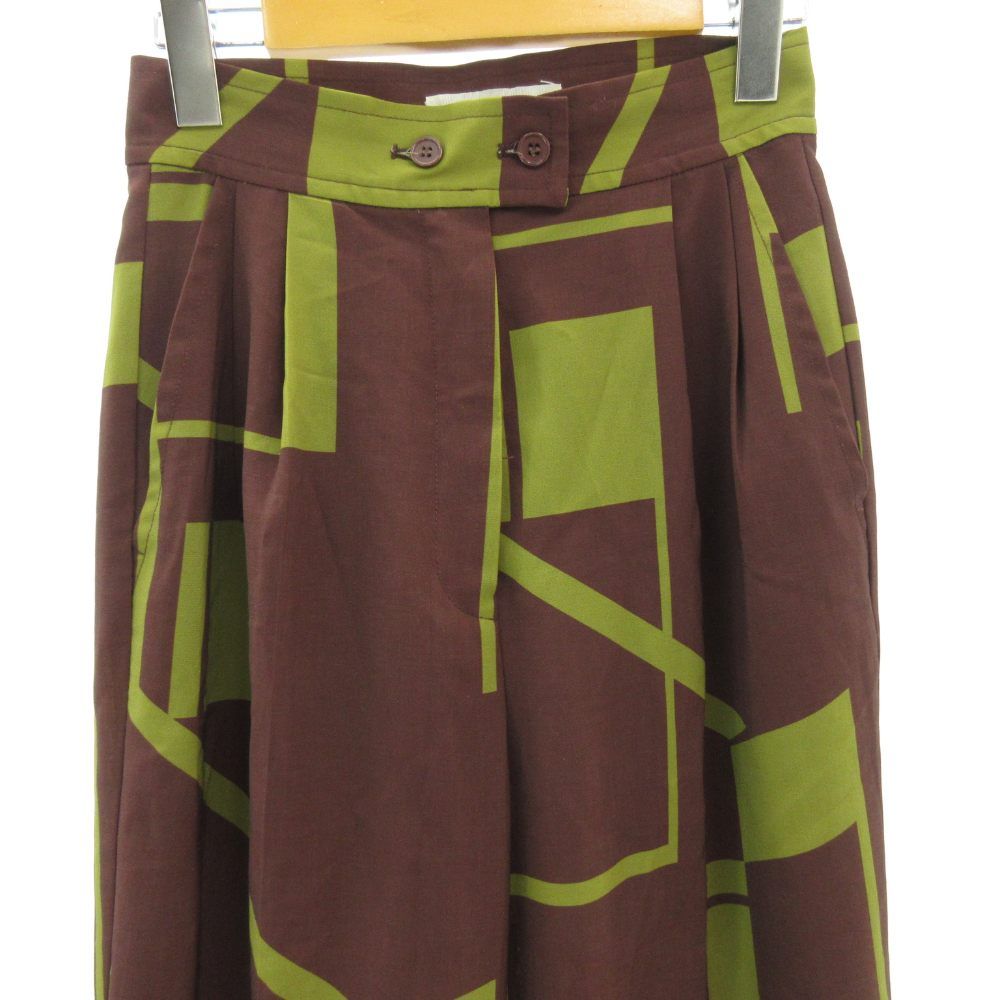 トゥデイフル TODAYFUL ジオメトリックタックトラウザーズ パンツ