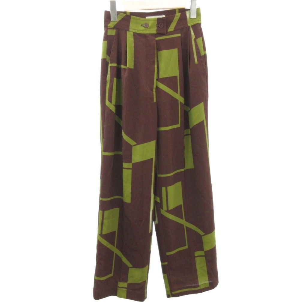 トゥデイフル TODAYFUL ジオメトリックタックトラウザーズ パンツ