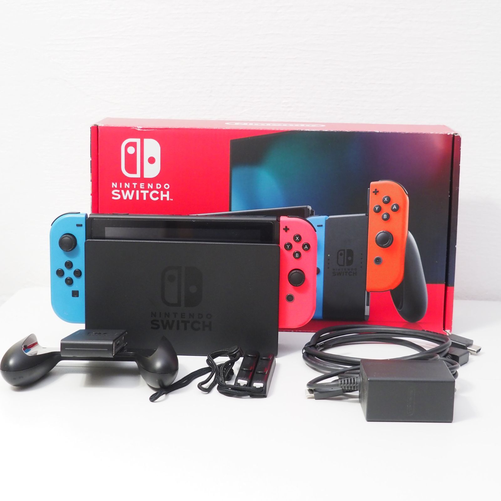 バッテリー強化版】Nintendo Switch 本体 ネオン すぐ遊べる 任天堂