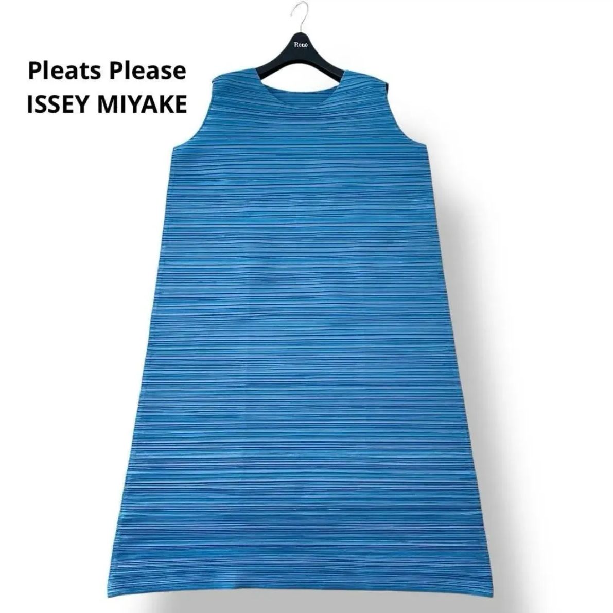 PLEATS PLEASE ISSEY MIYAKE シアーバウンス ドレス 2024SS ブルー
