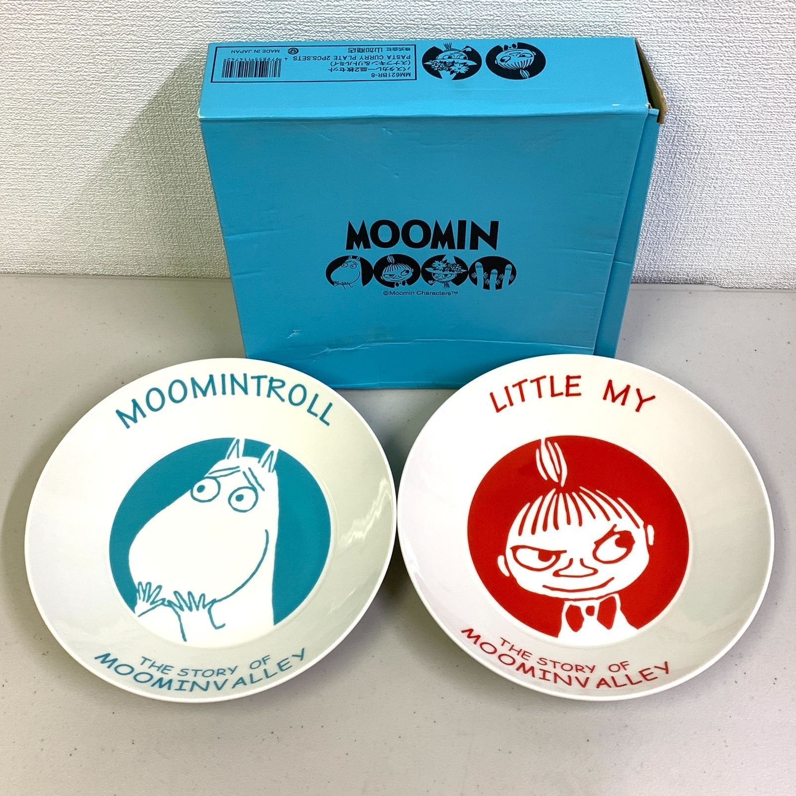 未使用 ムーミン パスタ カレー皿 2枚セット×3 スナフキン&リトルミィ 未使用 MOOMIN パスタ皿 カレー皿 2枚 セット ムーミン スナフキン