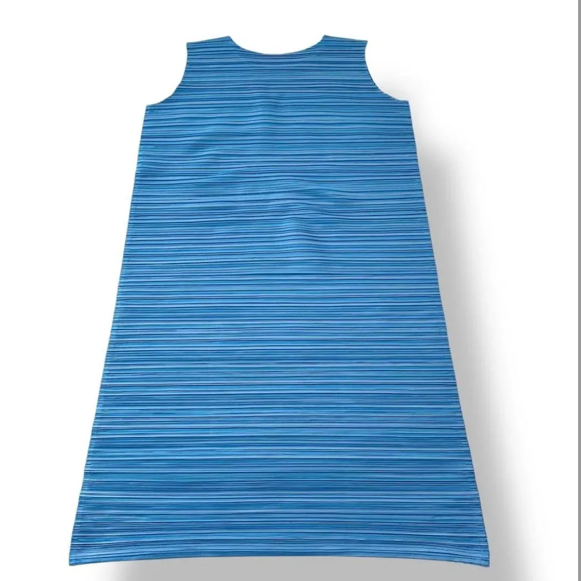 PLEATS PLEASE ISSEY MIYAKE シアーバウンス ドレス 2024SS ブルー