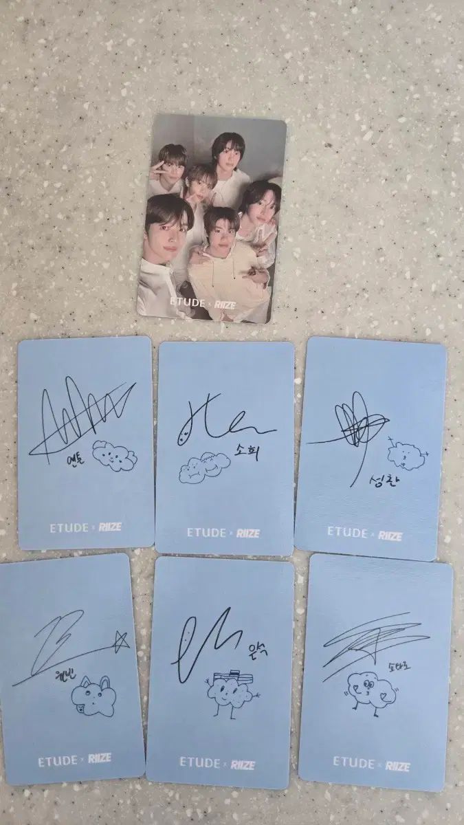 ETUDE × RIIZE（ライズ）サイン入りトレカ