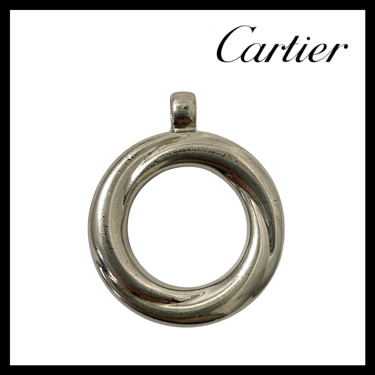 Cartier】トリニティ キーリング シルバーカラー チャーム